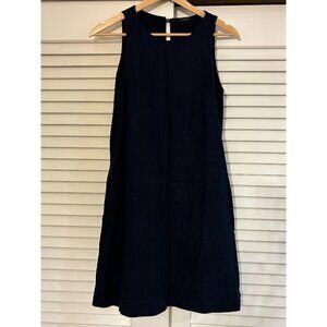 Halogen Womens Black Linen Dress